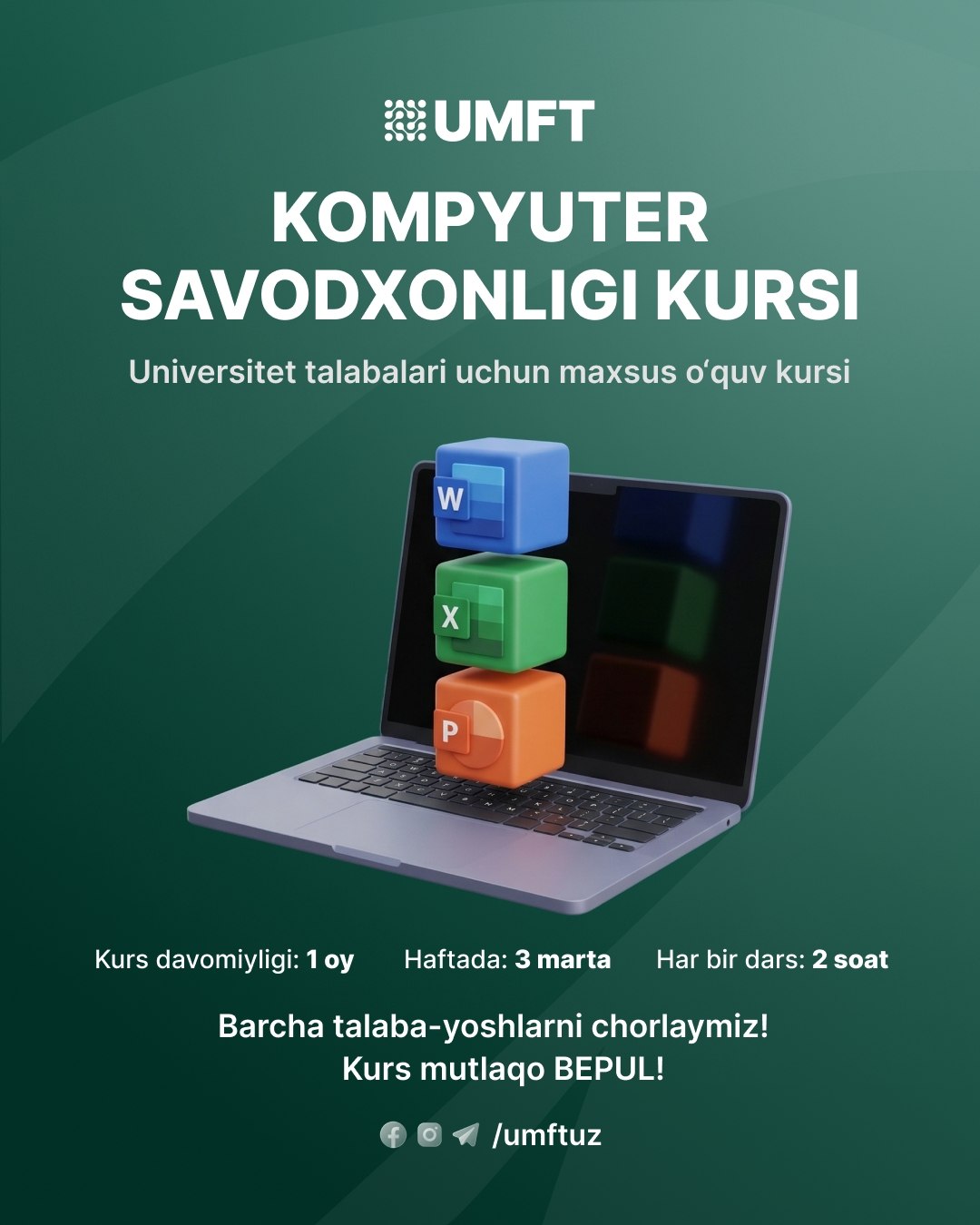 KOMPYUTER SAVODXONLIGI KURSI